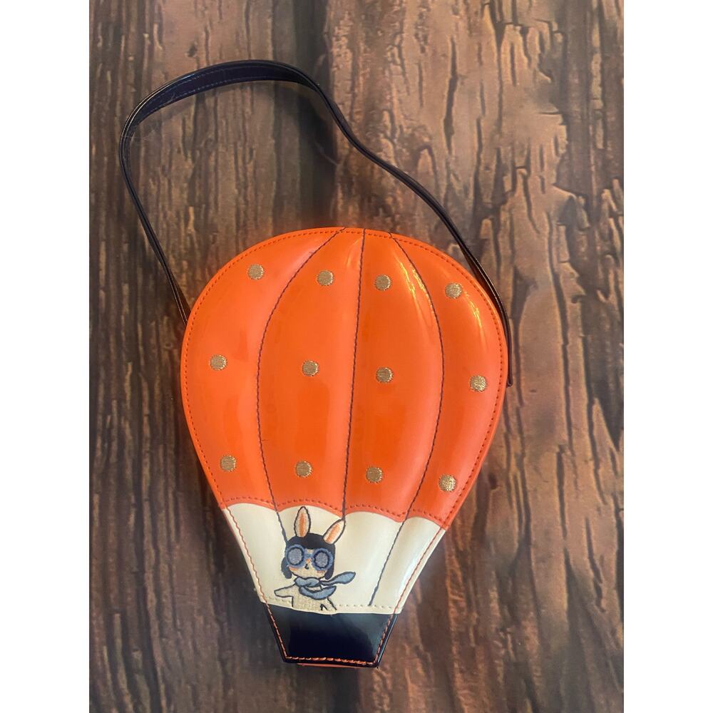 Gymboree hot air balloon purse orange coral away we go